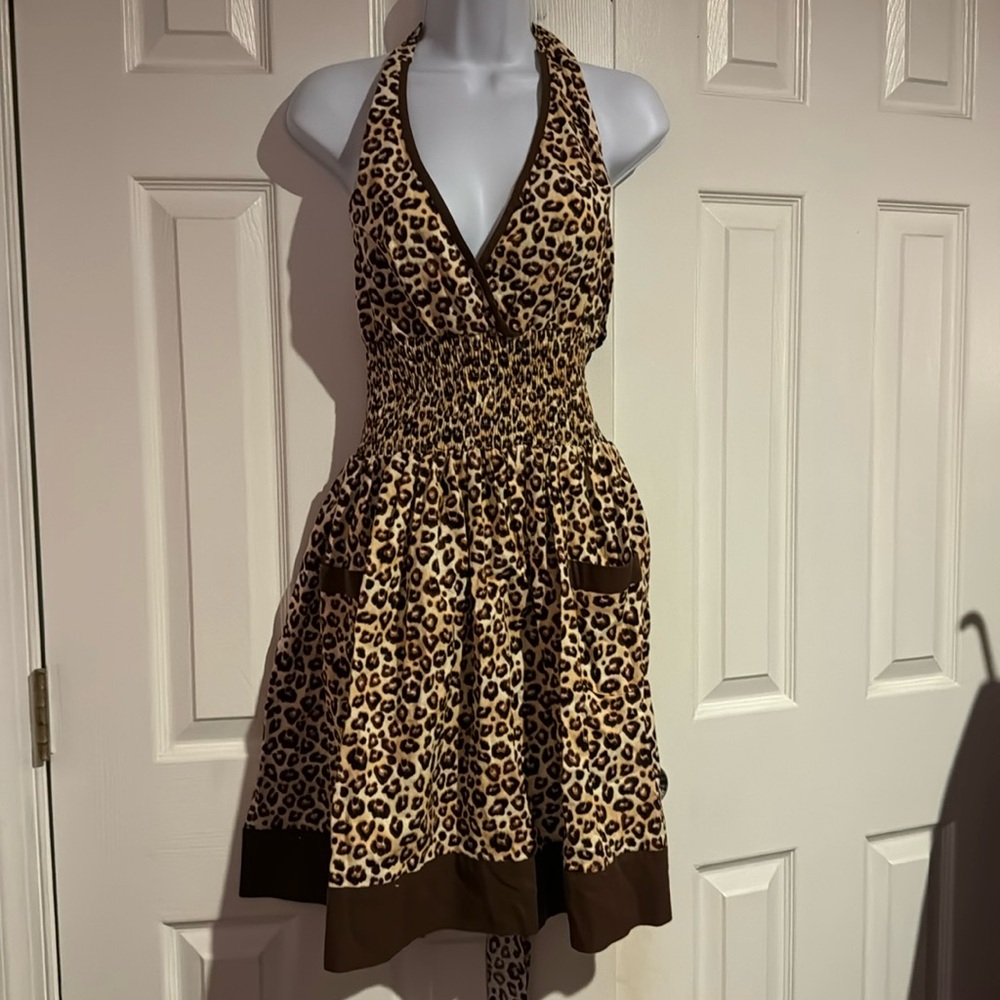Leopard Apron Dress
